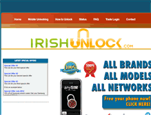 Tablet Screenshot of irishunlock.com